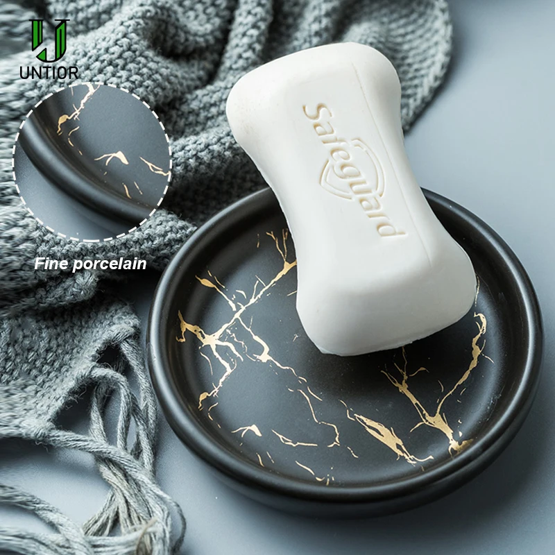 Набор керамических аксессуаров для ванной комнаты UNTIOR мраморный узор