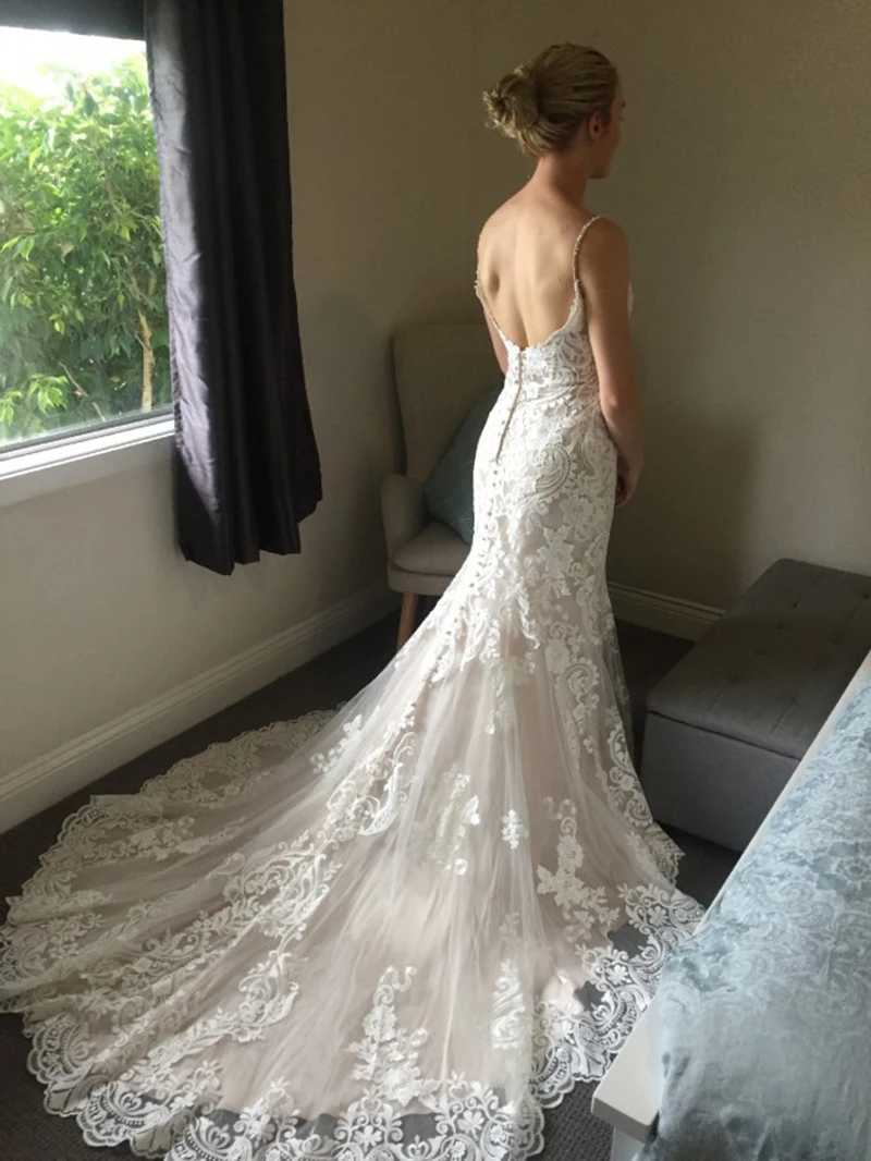 2020 великолепные кружевные платья русалки для верховой езды свадебные на