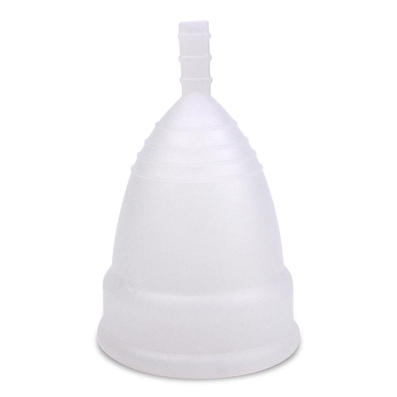 1 Pcs White 1 шт многоразовые женские гигиенические менструальные чашки дамские чашки медицинский класс силиконовые менструальные чашки для женщин высокое качество 2 размера - Цвет: 1 Pcs White