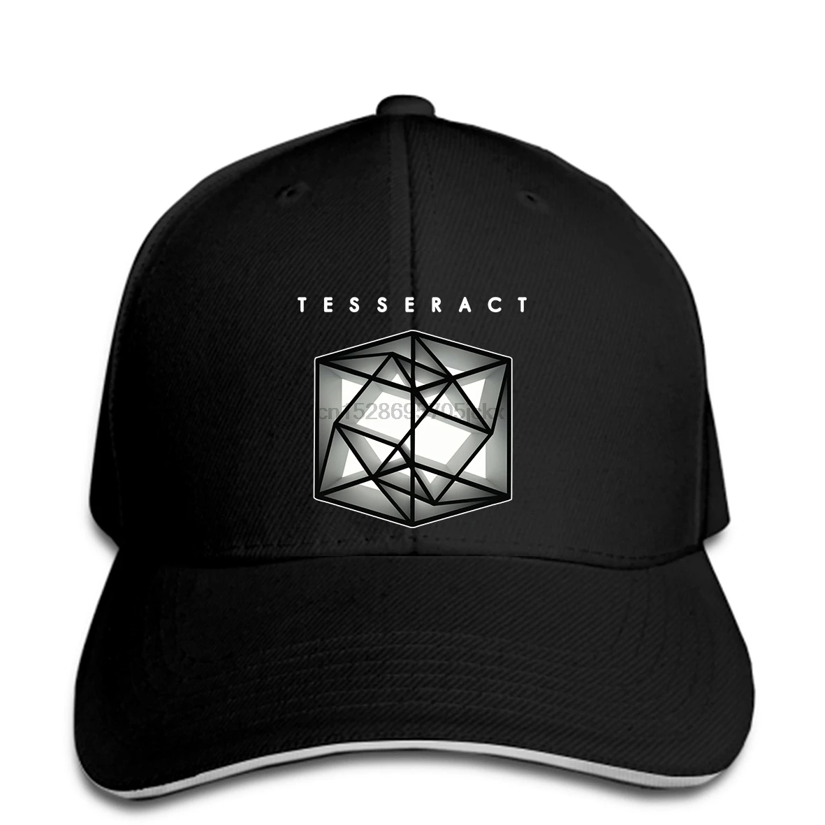 Новая Металлическая рок-группа Tesseract с логотипом Мужская Черная бейсбольная