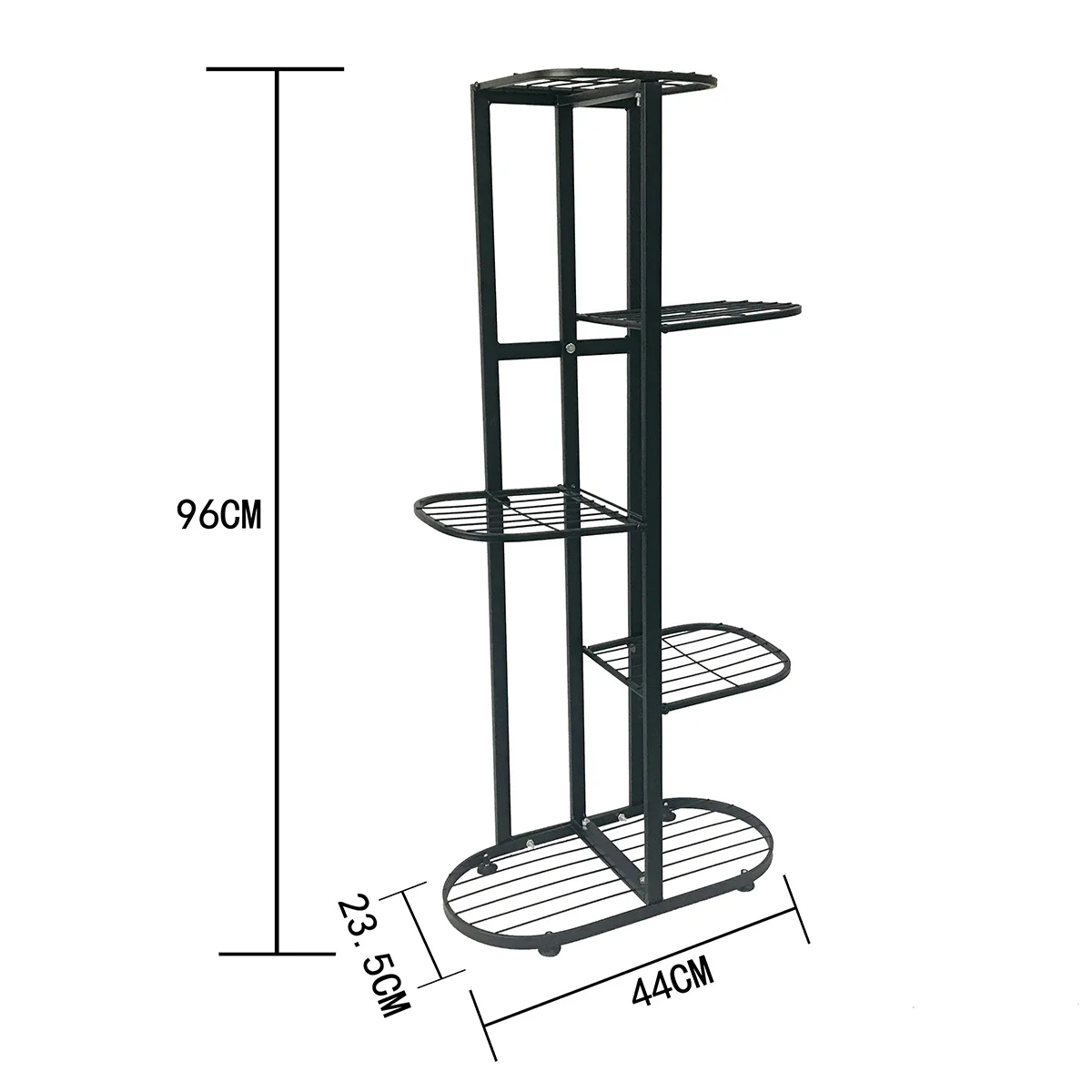 

5 Tier Multi-tiers Plant Shelves Flower Plant Holder Stand Rack Metal Plant Stand Balcony Garden Bonsai Display Shelf Home