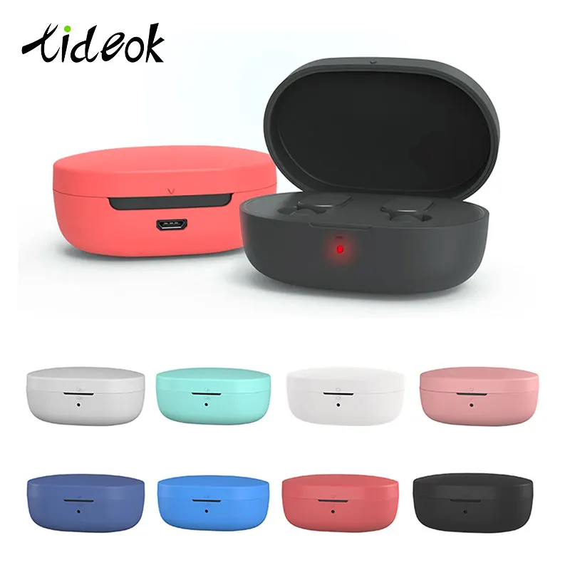 Новый однотонный силиконовый защитный чехол для наушников Xiaomi Redmi Airdots TWS Bluetooth