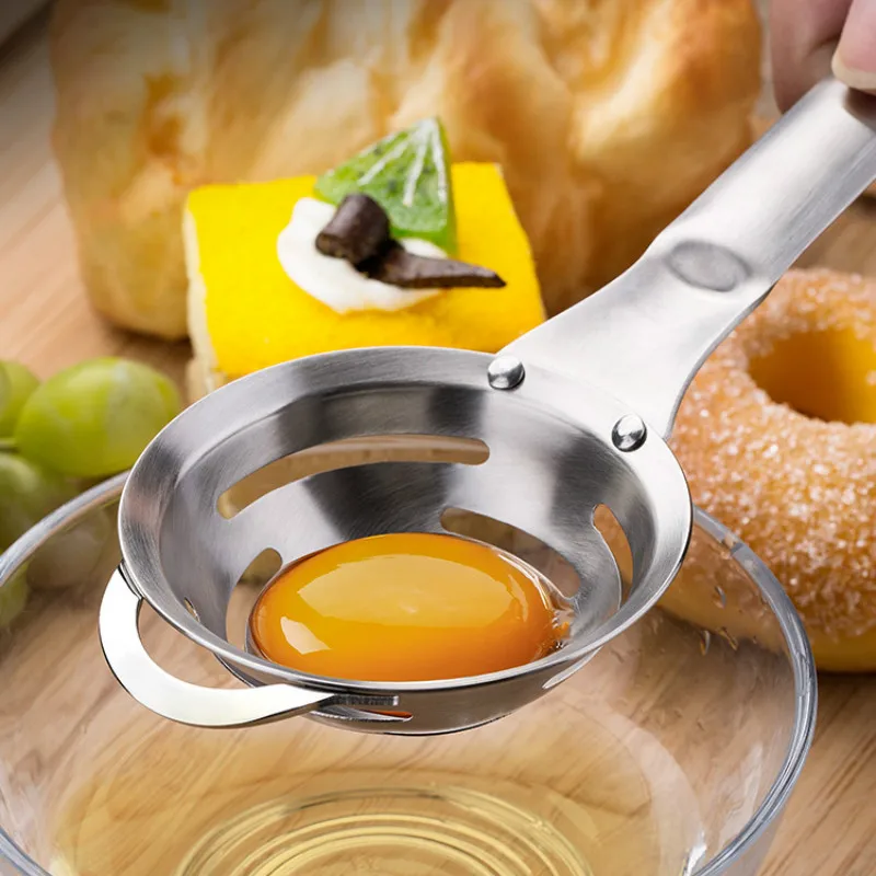 

Stainless Steel Egg White Separator Tools Eggs Yolk Filter Gadgets Kitchen Accessories Separating Funnel Spoon Egg Divider Tool
