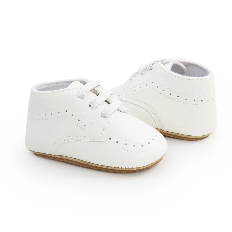 Мокасины детские кожаные на резиновой подошве Классическая обувь для начинающих