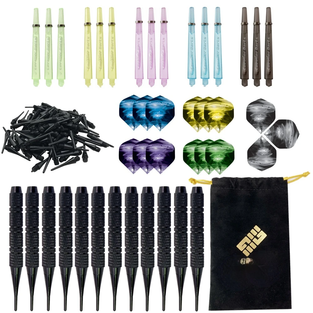 

Professional soft-pointed darts set 12 packs of competition-grade electronic dart needles soft darts with 36 soft darts
