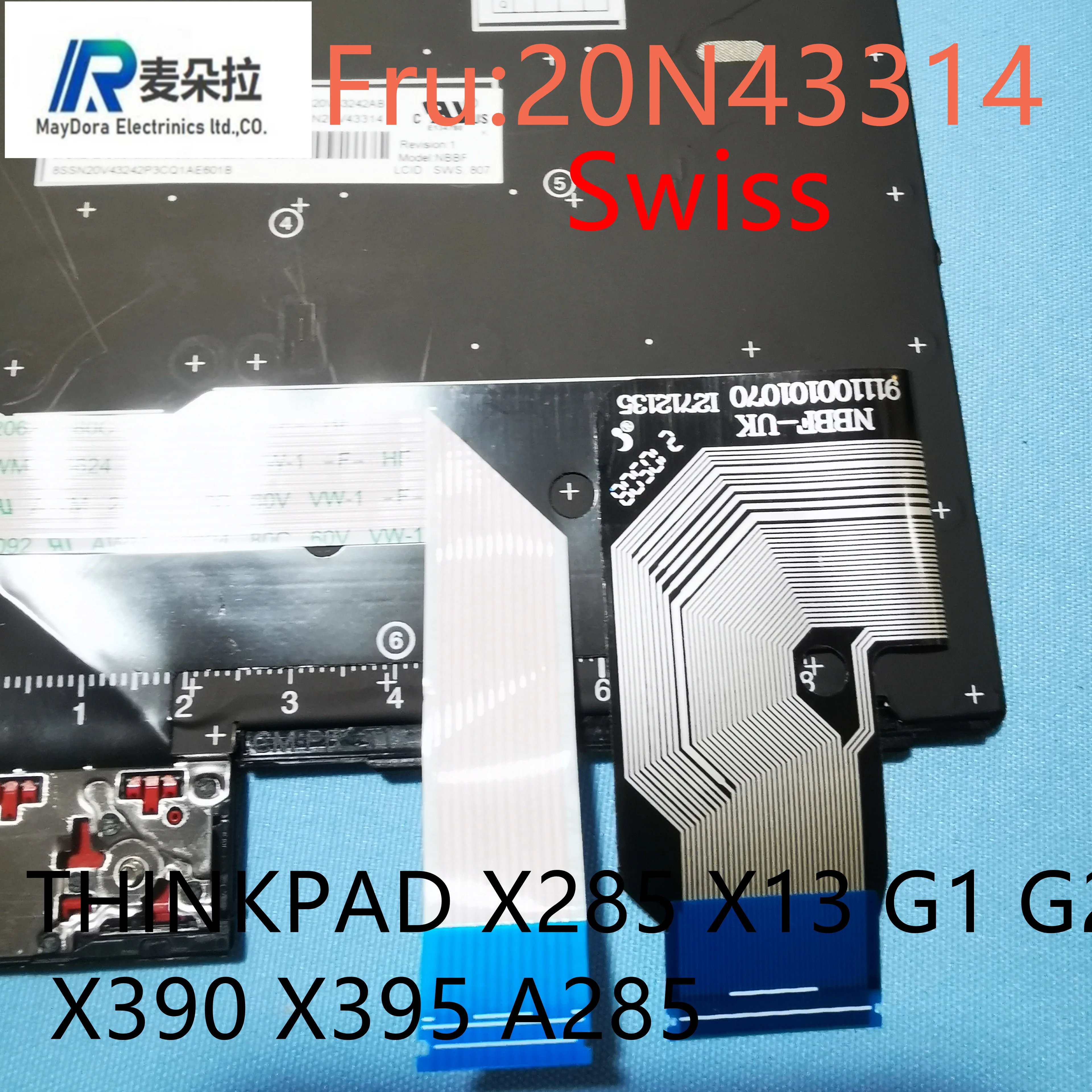 Швейцарская Клавиатура для ноутбука LENOVO THINKPAD X13 G1 G2 X285 X280 X390 X395 A285 20N43314 |