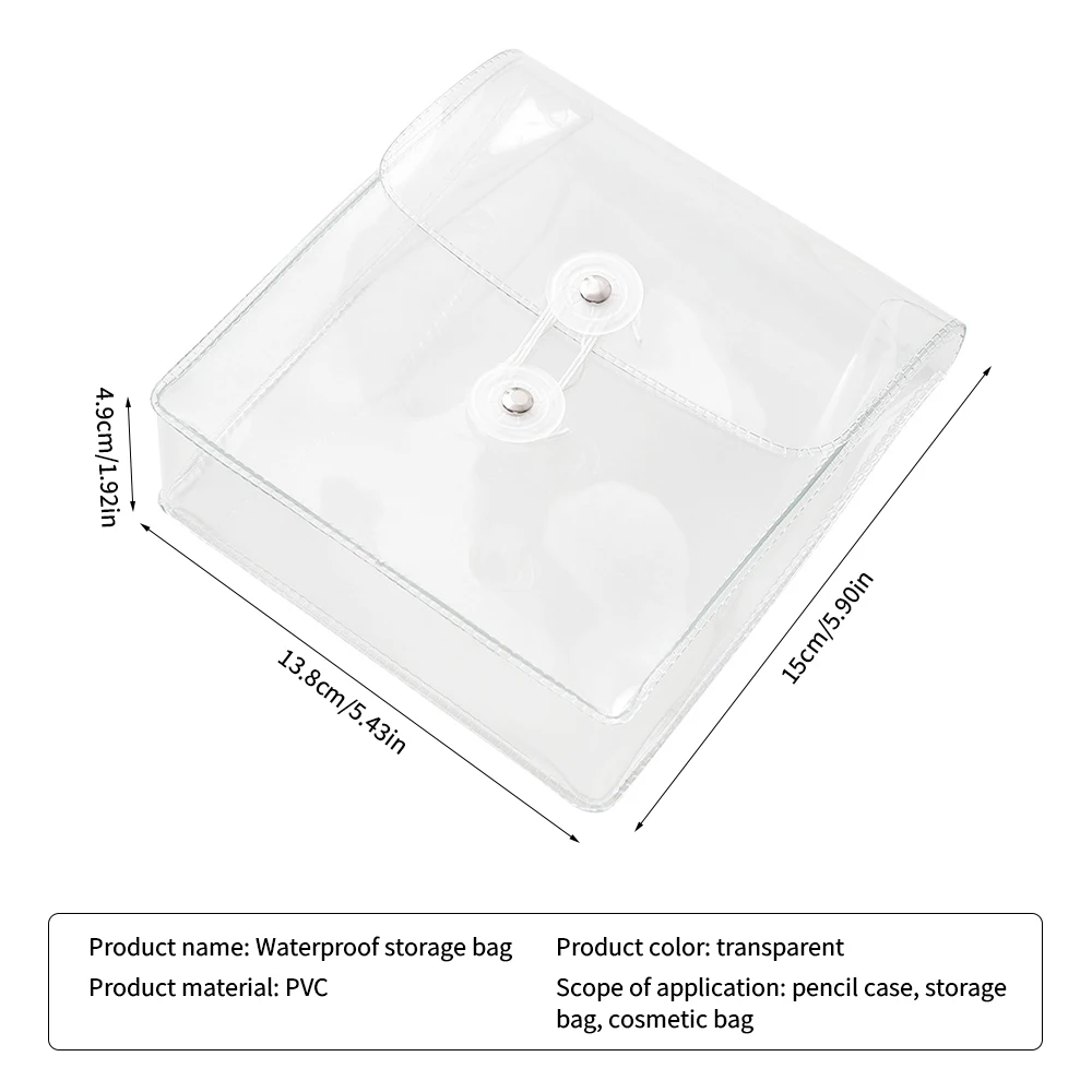 

Multifunctional Transparent PVC Bag Waterproof Mini Storage Bag For DIY Handmade Accessories Storage Glitter Card Holder