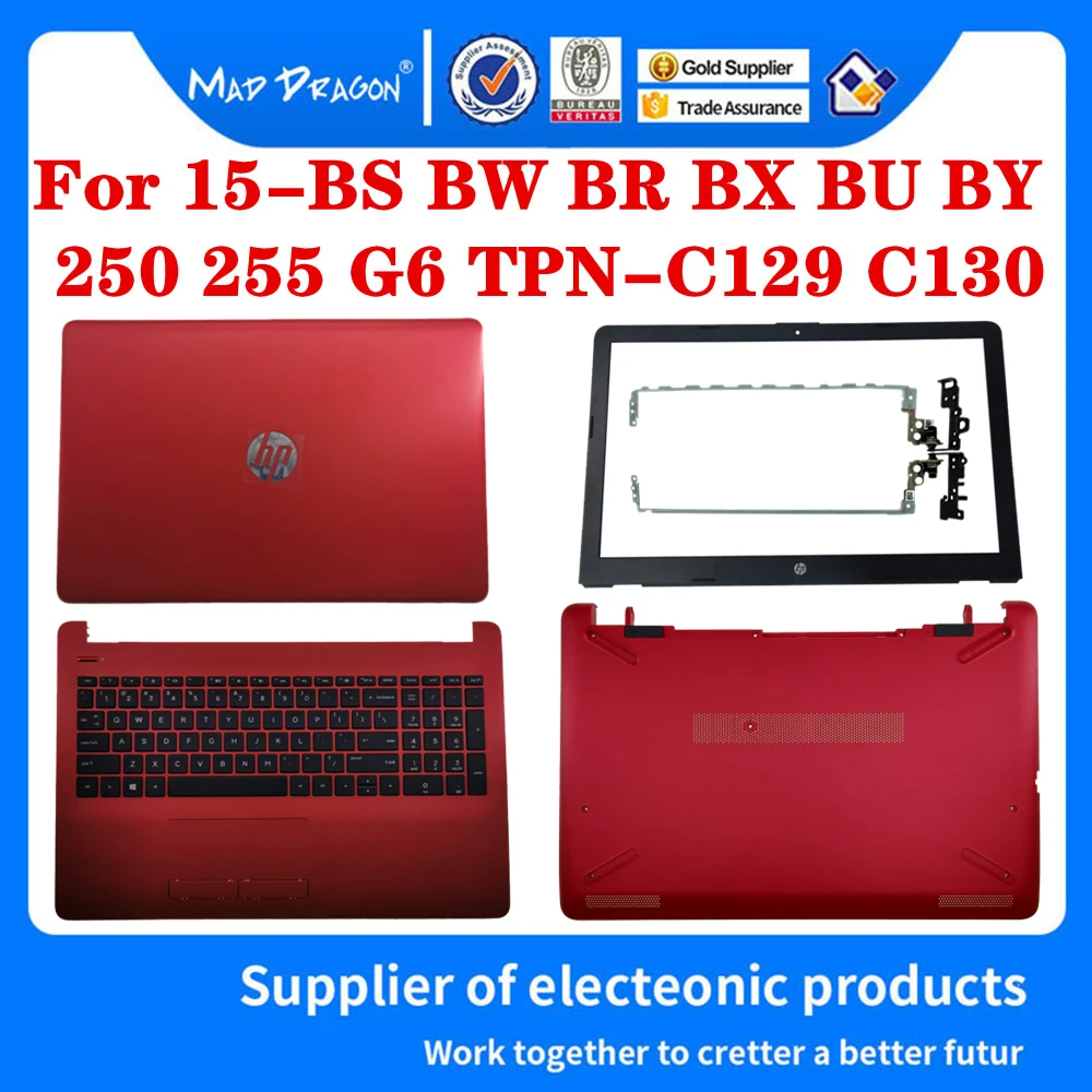 Laptop Red LCD Back Cover/Front bezel/Palmrest/Bottom Case For HP 15-BS 15T-BS 15-BW 15Z-BW 250 G6 255 G6 L03441-001 926293-001