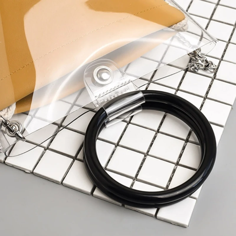 

Home Bag Round Plastic Purse Handle Replacement DIY Handbag Accessories 87HB