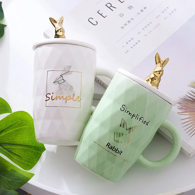 Креативные кружки для влюбленных кофе молока сока пива Ромб неправильной формы