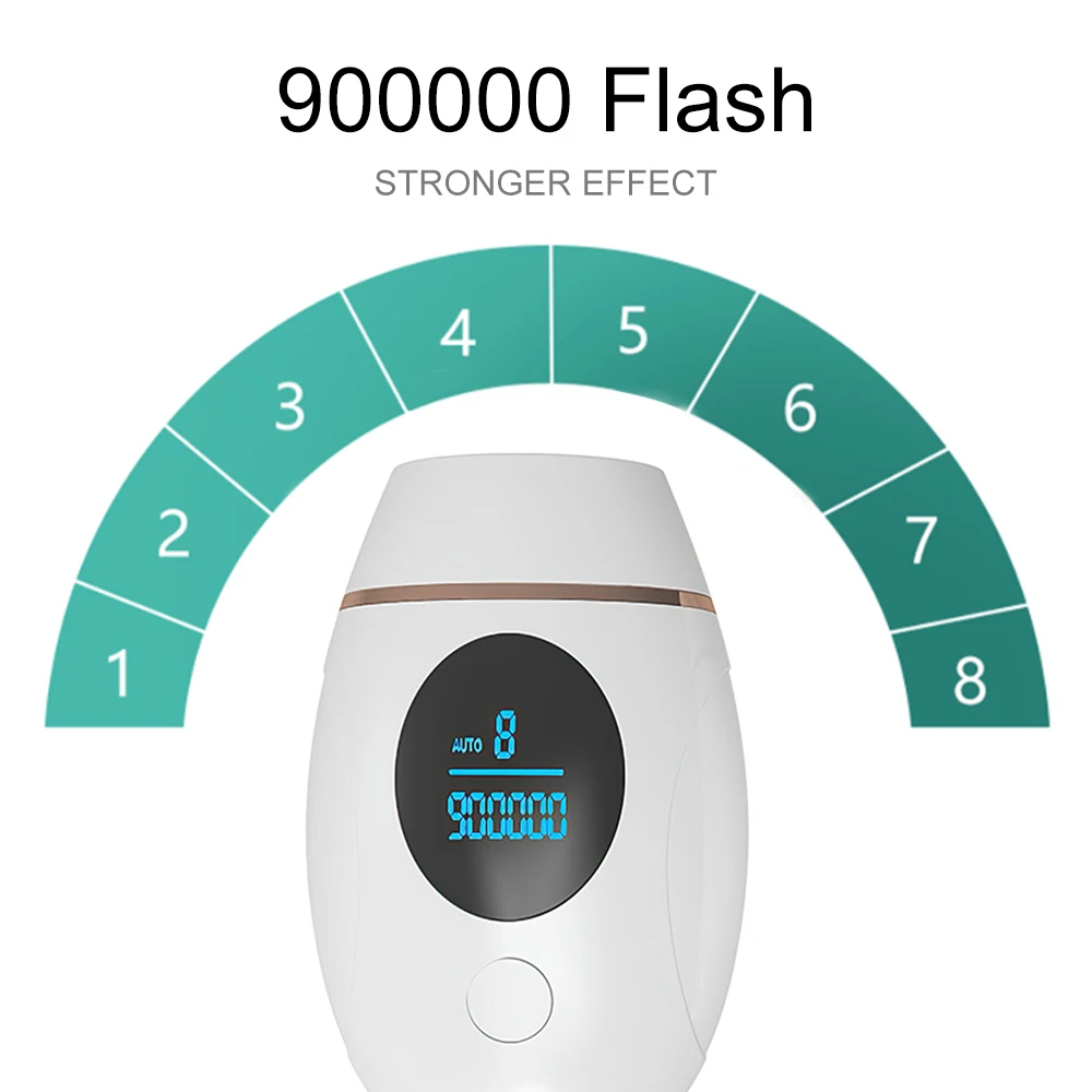 Depilador a Laser Remoção do Cabelo Facial a Laser Diozo Flashes Permanente Depilador Feminino Biquíni Corpo Indolor Fotodepilador 900000 Ipl 6 Cheap Depiladores