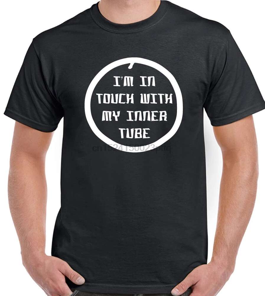 На связи с моей внутренней камерой-Мужская забавная футболка для велоспорта