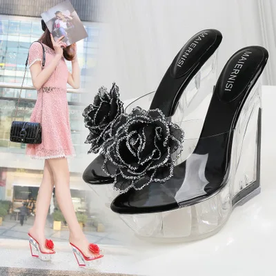 Универсальные туфли на платформе со склоном водонепроницаемая платформа