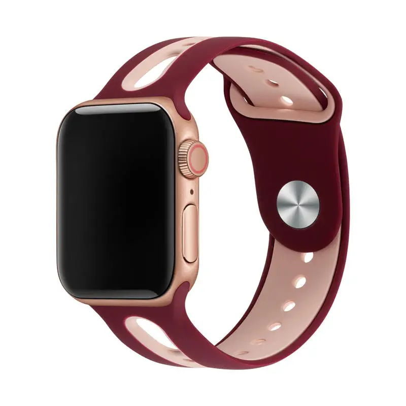 Ремешок для наручных часов для Apple Watch, ремешок 42 мм, 38 мм, Версия 44 мм 40 мм ремешок силиконовых наручных часов Iwatch, ленты для наручных часов Apple Watch, Series4/3/2/1 81003