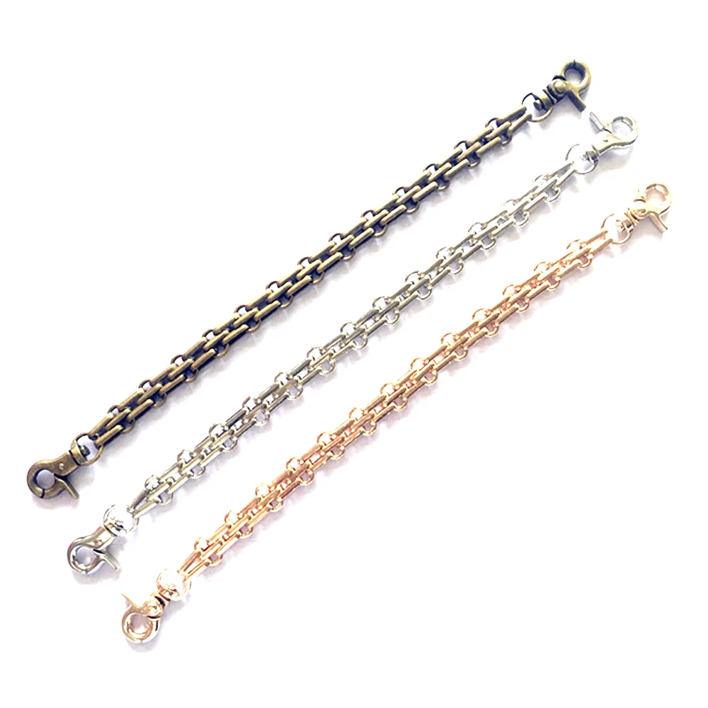 30Pcs Straps Link Chains Purse Clutch Handbag Lobster Bronze Silver Gold Color Luggage Hardware Replacement DIY Accessories 25cm