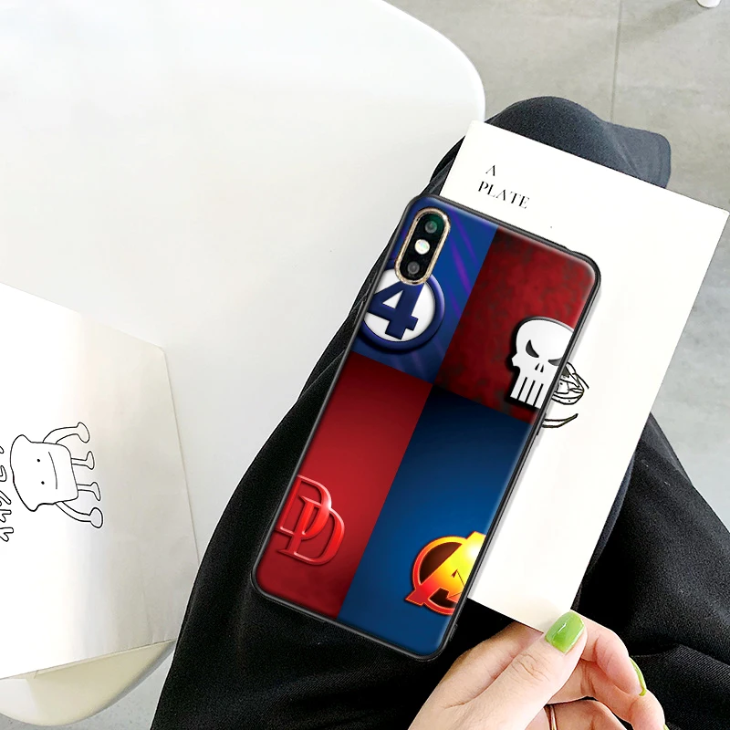 Мягкий чехол из ТПУ с логотипом Comics для Apple IPhone X XR XS MAX 5 5S 5C SE 6 S 7 8 Plus ipod touch