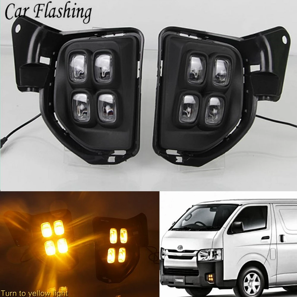 Оптовая продажа Стайлинг автомобиля 1 пара для Toyota Hiace 2016 2017 2018 светодиодный ные