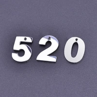 20pcslot numbers pendants for jewelry stainless steel making accessories necklace handmade wholesale charm bulk supplies joyas