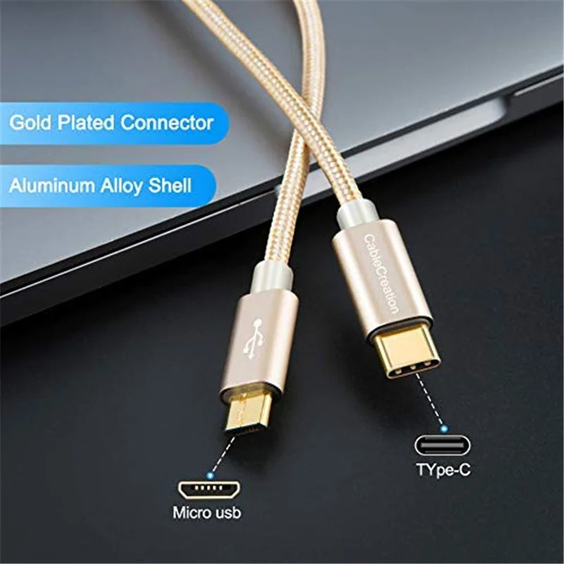 USB C to Micro Cable Coiled Type B OTG Compatible Pixel XL 2 &amp Micro-B Devices | Электроника