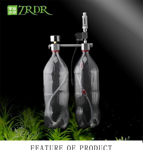 ZRDR аквариум DIY CO2 генераторная система комплект с регулировкой давления воздушного потока воды завод рыбы AquariumCo2Valve диффузор