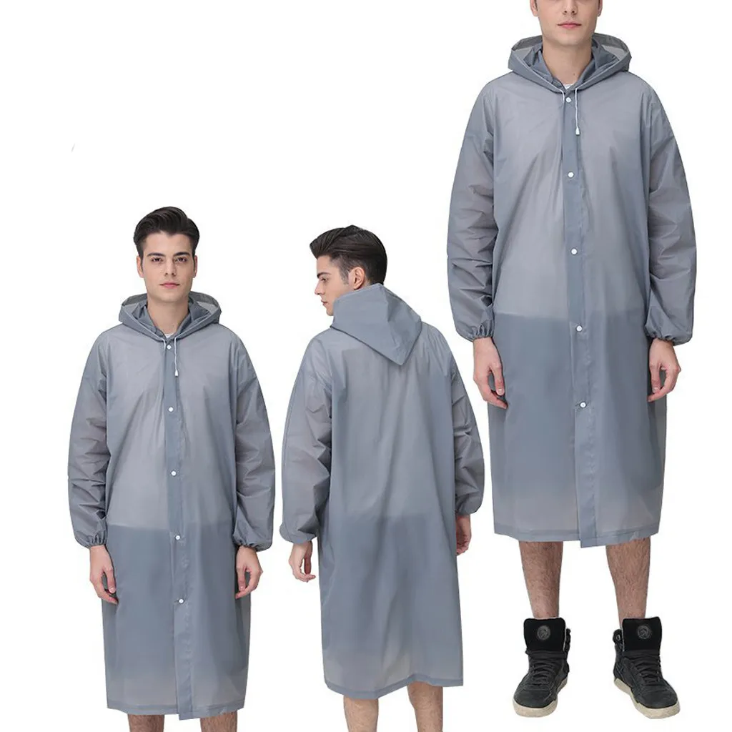 EVC водонепроницаемый плащ мужские плащи для походов кемпинга длинный с капюшоном