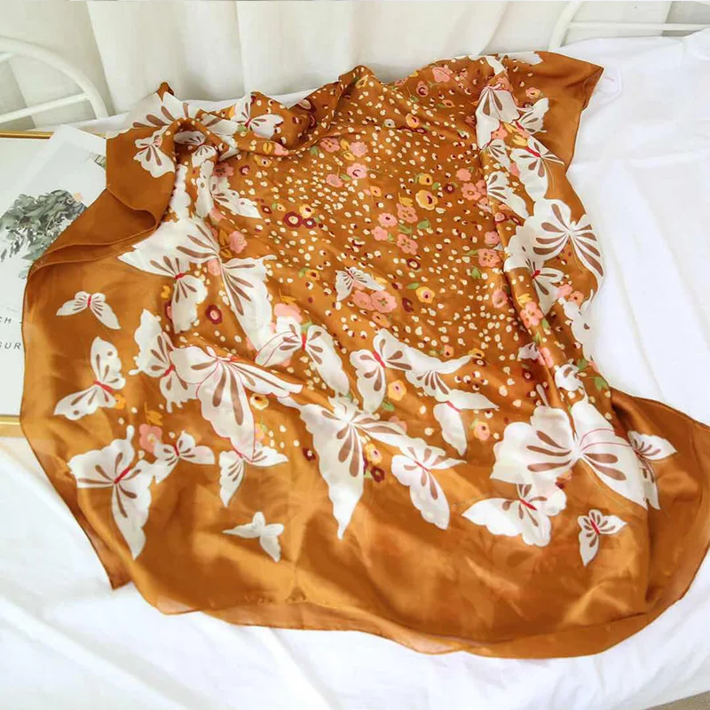 Шарф-бабочка женский Шелковый квадратный 180 х90 см |