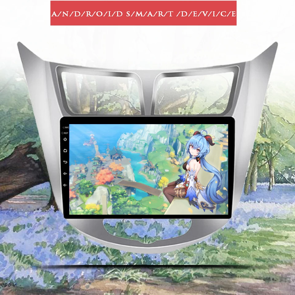 Автомобильный dvd плеер 2din 6 + 128G Android 10 0 для Hyundai Solaris Verna Accent автомобильное головное