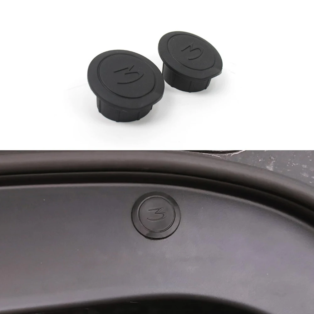 

2 Pcs Suitable for 21 Tesla MODEL 3 Front Trunk Screw Cover Protective Cover Car Accessories Modification Accessories