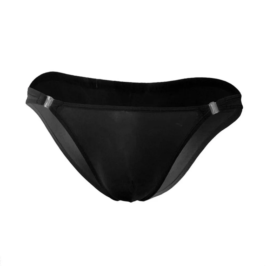 

Мужское нижнее белье, сексуальное нижнее белье, бесшовные трусики для геев, мужские однотонные дышащие шорты с карманом, мужские шорты, 1 шт.