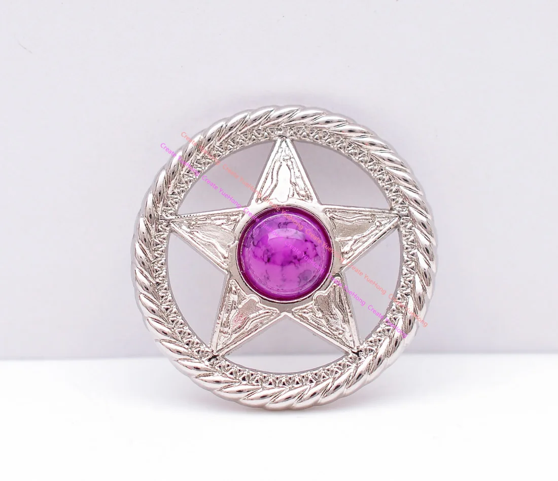 10 шт. 30 мм Серебряная сумка для кожевенного ремесла в Западном Техасском стиле