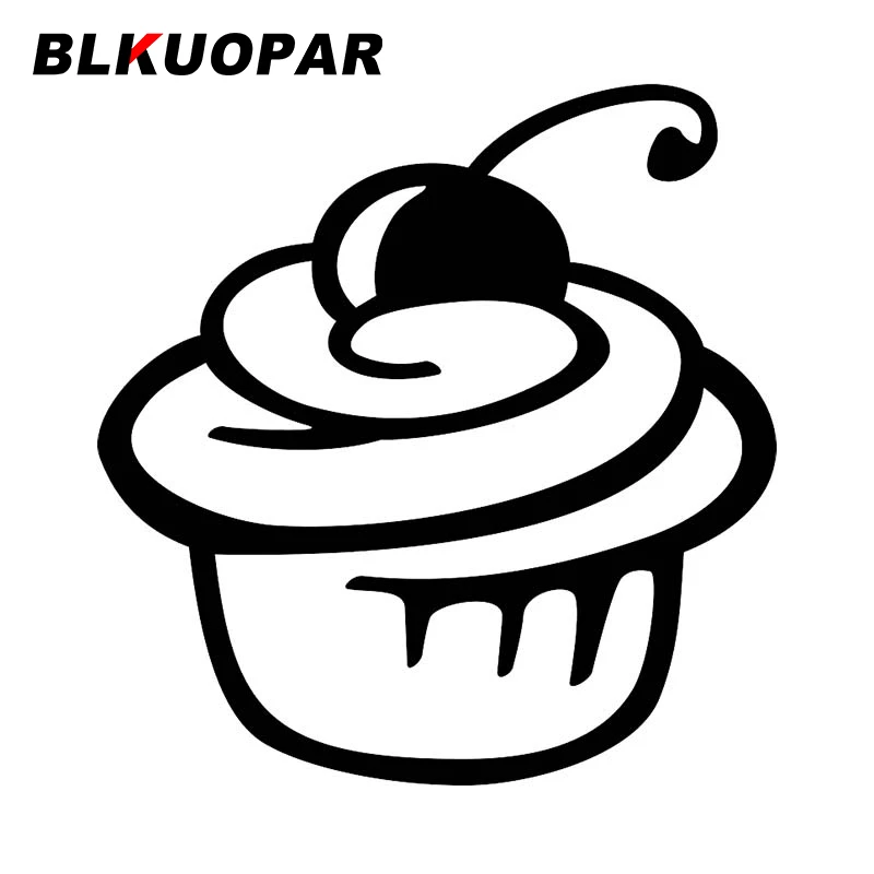 

Автомобильная наклейка BLKUOPAR для кексов, вишни, индивидуальная устойчивая к царапинам наклейка, водонепроницаемый бампер для холодильника, ...