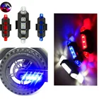 Светодиодная Предупредительная лента, декоративный фонарик для ночной езды на велосипеде, безопасное освещение для электроскутера XIAOMI M365  Pro