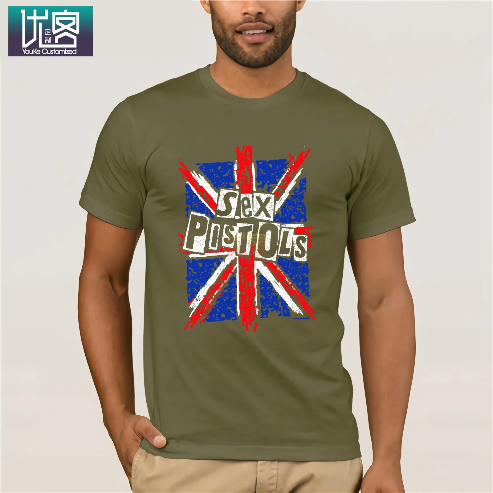 Женская футболка с коротким рукавом Sex Pistols Union Jack-черная удивительная