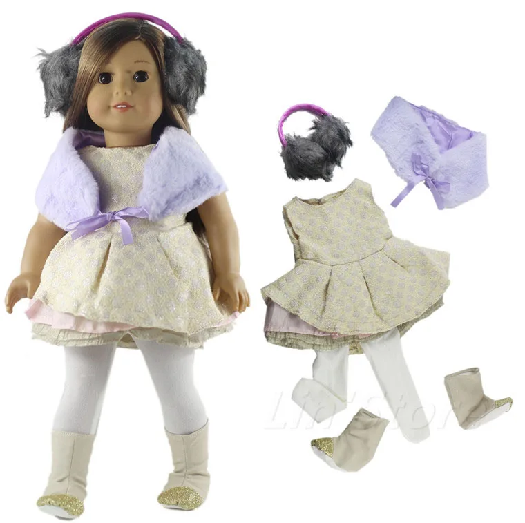 

Модный комплект одежды для куклы, игрушечная одежда, наряд для куклы 18 дюймов, Одежда для куклы, много стилей на выбор B03