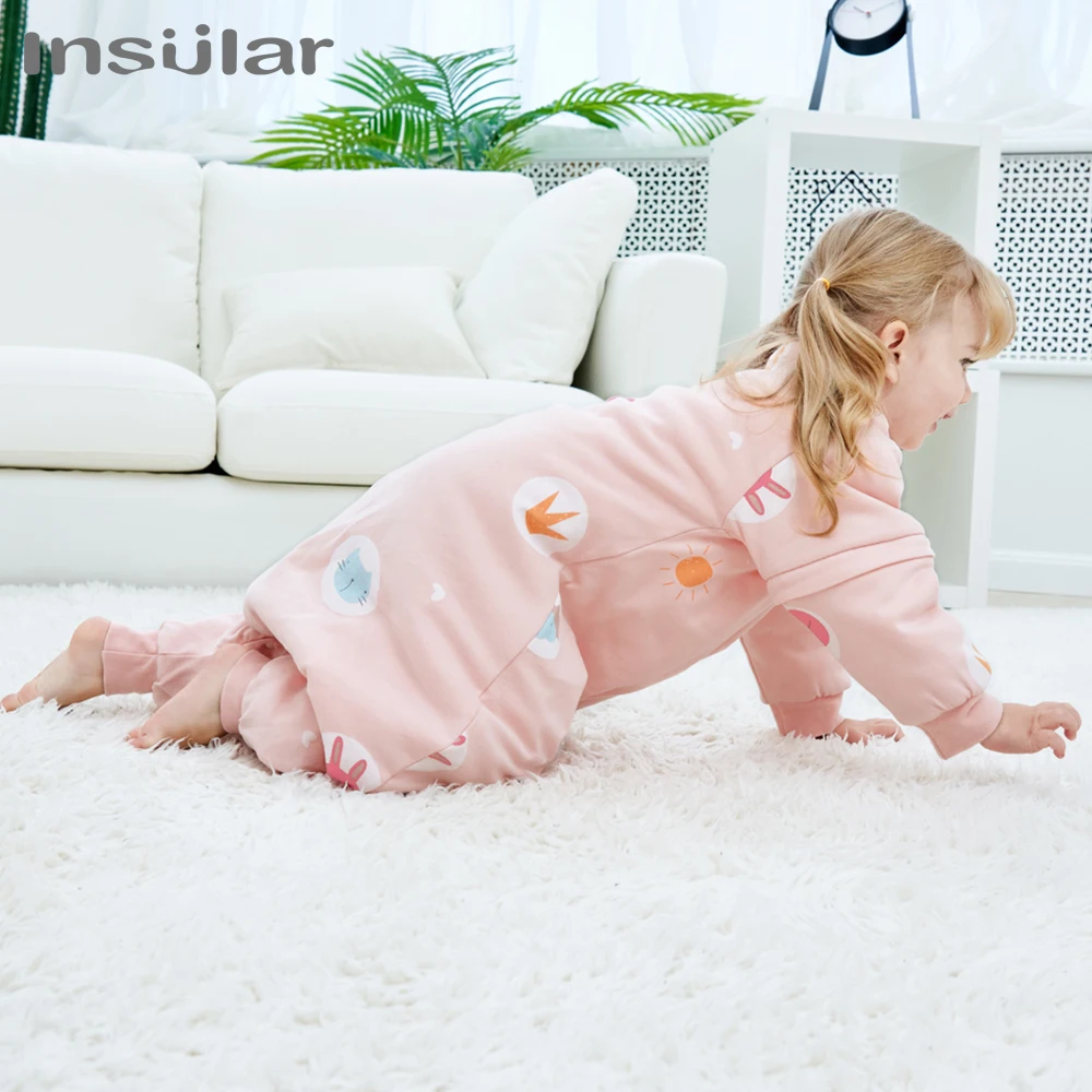 Спальный мешок для новорожденных детская коляска с мультяшным рисунком теплые