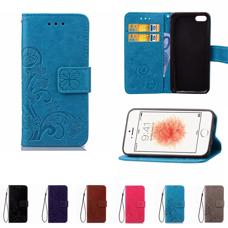 Кожаный чехол для телефона бумажник iPhone X 8 Plus 5S SE 5 6 6S 7 XS Max XR 11 Pro флип с