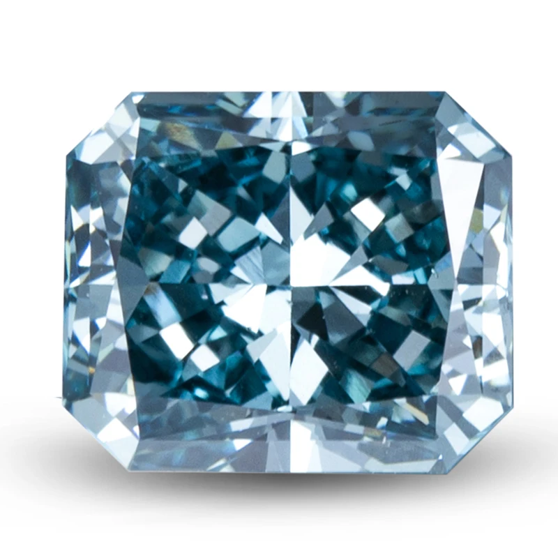 

1.2carat CVD Blue Lab Grown Diamond Loose Radiant