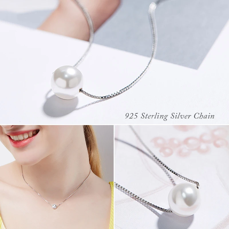 LEKANI 925 серебряные ювелирные изделия Красочные жемчужные бусы кристаллы от Swarovski