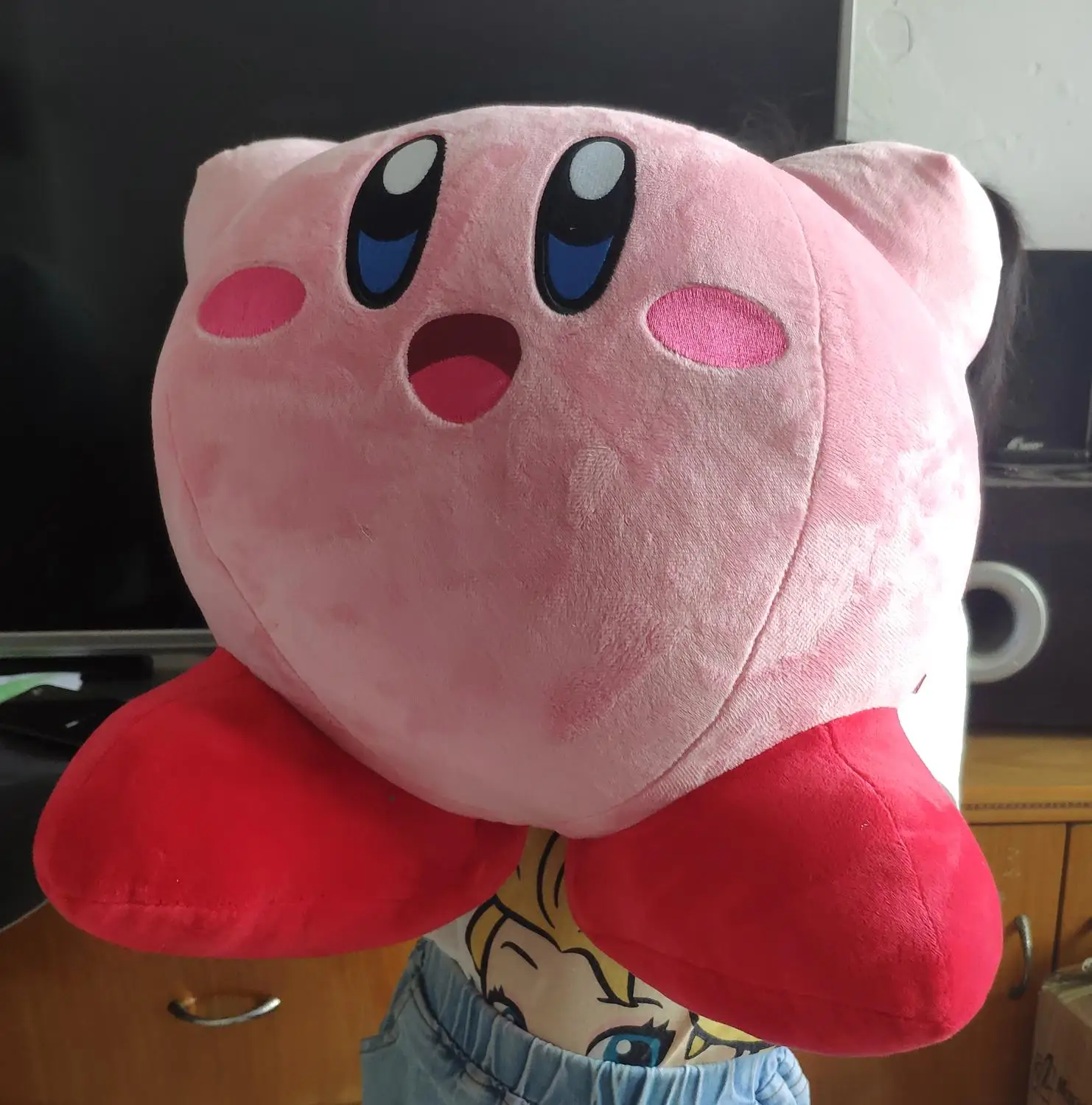 Большой Kirby Adventure All Star коллекция плюшевая игрушка розовый зеленый кукла 45 см