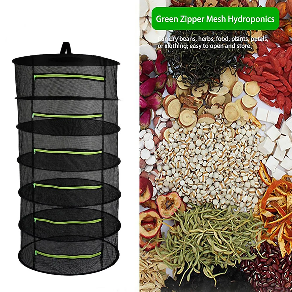 4/6 слоев сушилки для трав складной сетчатый мешок подвесная корзина Складная