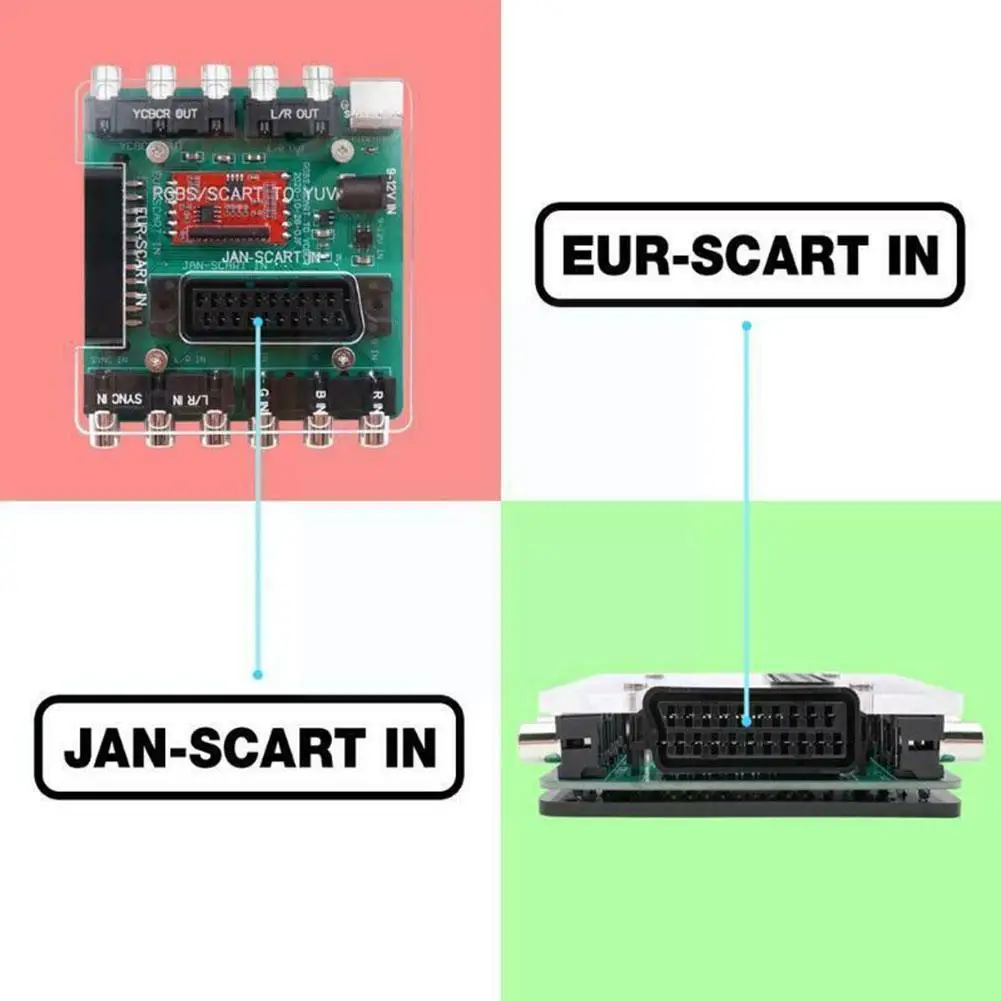 

Терминальный конвертер подходит для Sega Md Ss Ps для Rgbs/scart для компонентов (ycbcr)/s O3s5