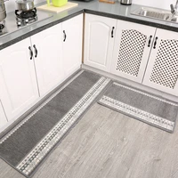 kitchen doormat non slip water absorbing oil proof dirt resistant mat household long strip custom nordic printed foot mat carpet