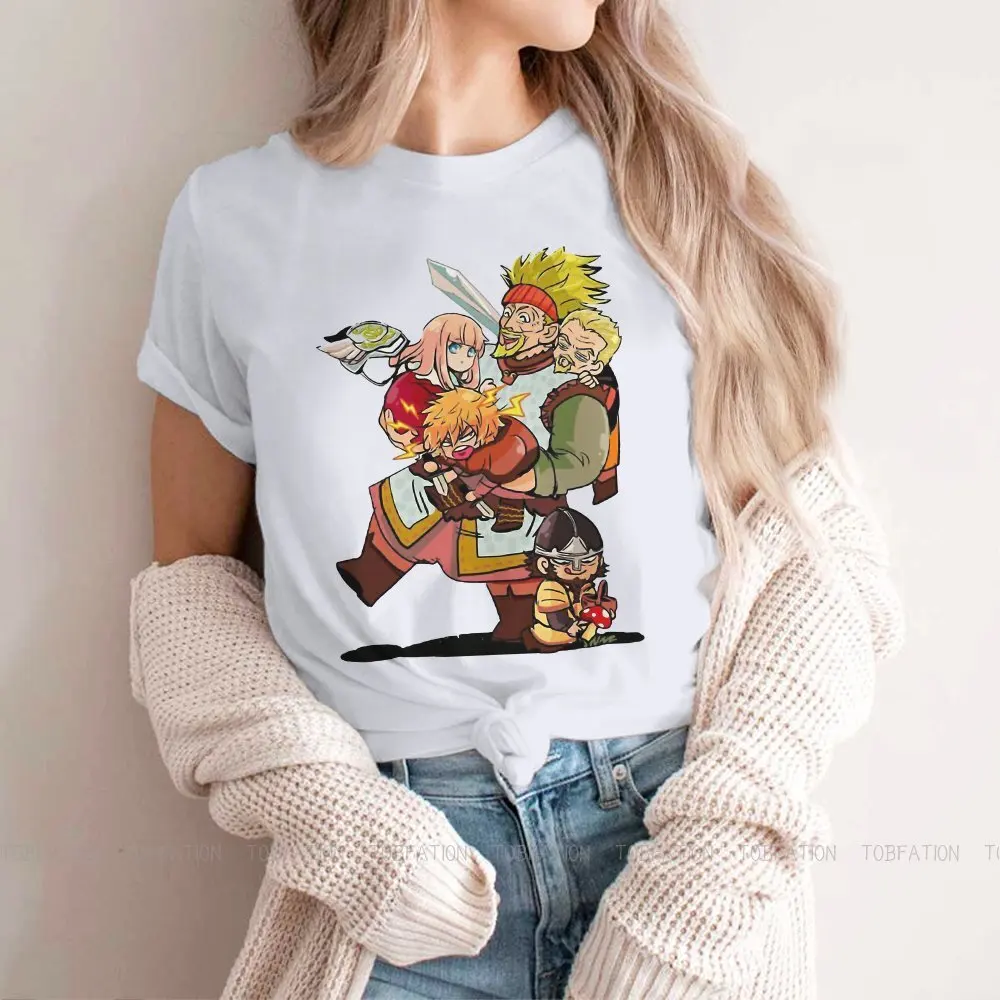 Chibi футболка для девочек Vinland Сага Thorfinn Askeladd топы из аниме викингов женская мягкая