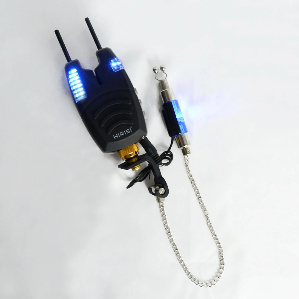 

Carp fishing alarms swingers set Waterproof Fishing Bite Alarms with Snag Bar and illuminated drop off fishing swingers Blue LED