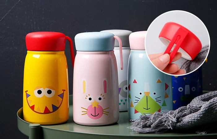 380 мл Термокружка Из Нержавеющей Стали для кормления детей мультяшный термос