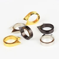 cat ear self defense ring for women window breaker mens outdoor products wolf prevention ring cute jewelry accessories
