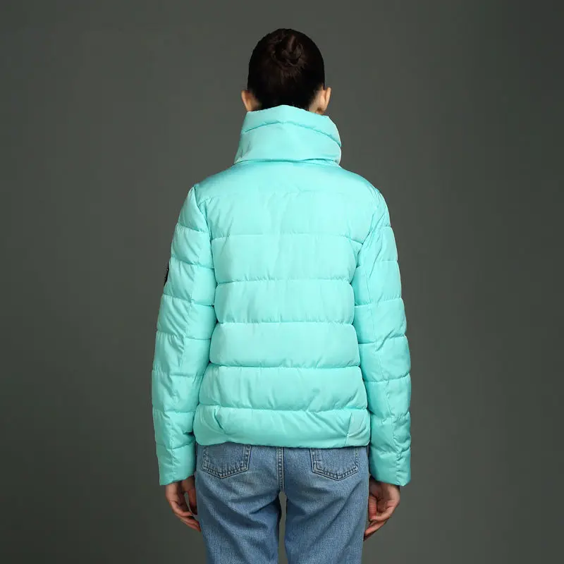 Прямая поставка 2019 осенне-зимнее пальто для женщин Модный женский пуховик со