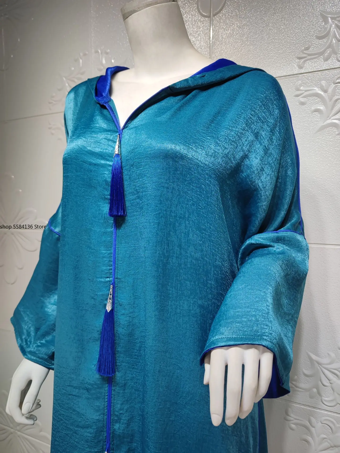 Халат с капюшоном хиджаб платье абайя мусульманская мода джалабия реглан рукава