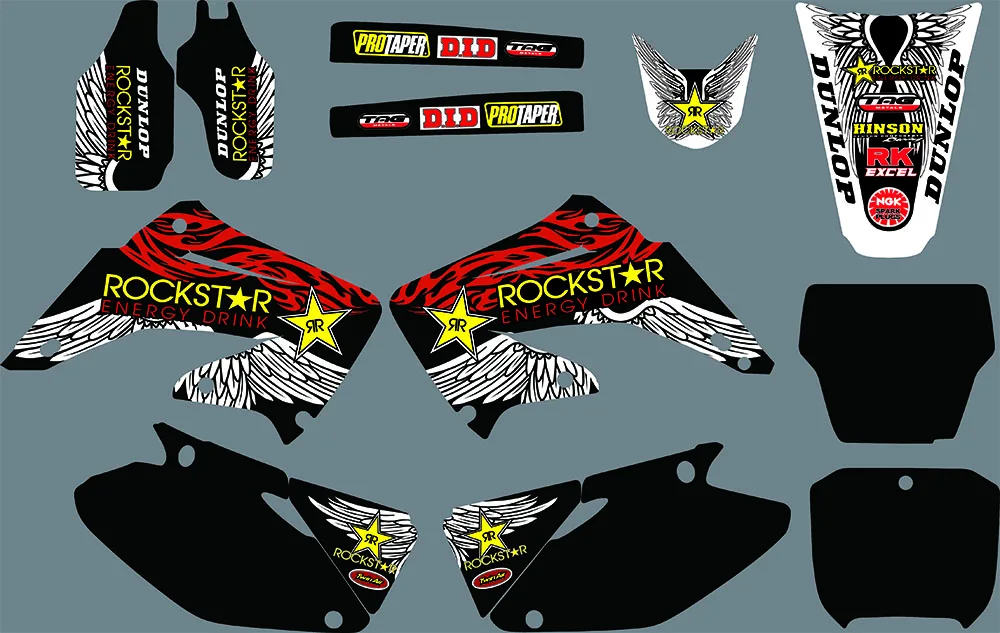 

GRAPHICS Personalised Stickers Motorcycle Decos Kits for HONDA CRF250R CRF250 2002 03 04 05 06 07 08 09 10 11 2012 0335