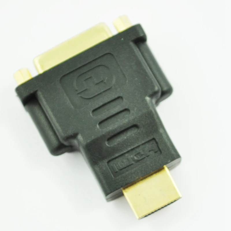Горячая черная двойная связь DVI-I Женский HDMI штекер адаптер конвертер |